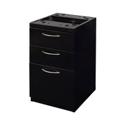 FUSION 15 W Storage > Pedestal Desk Drawers > Fusion Metal Pedestals, Black, 15 MPBBF18ABK